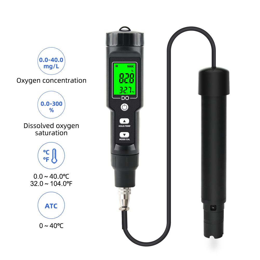 Do Oxygen Meter - Profesjonalny miernik tlenu rozpuszczonego DO9100 Cyfrowy