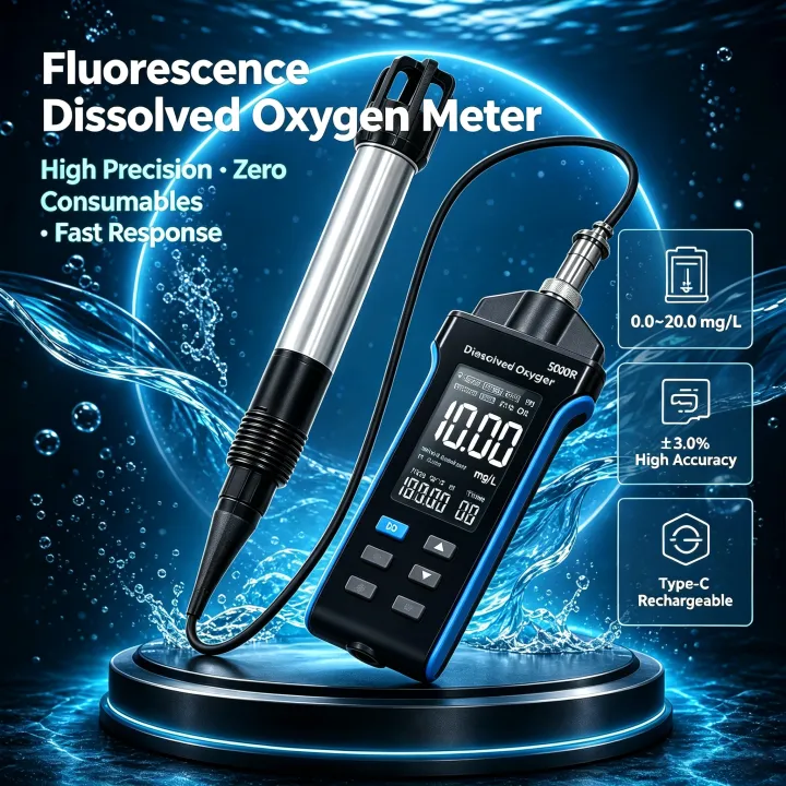 Do Oxygen Meter - Miernik tlenu rozpuszczonego metodą fluorescencyjną HoldPeak,