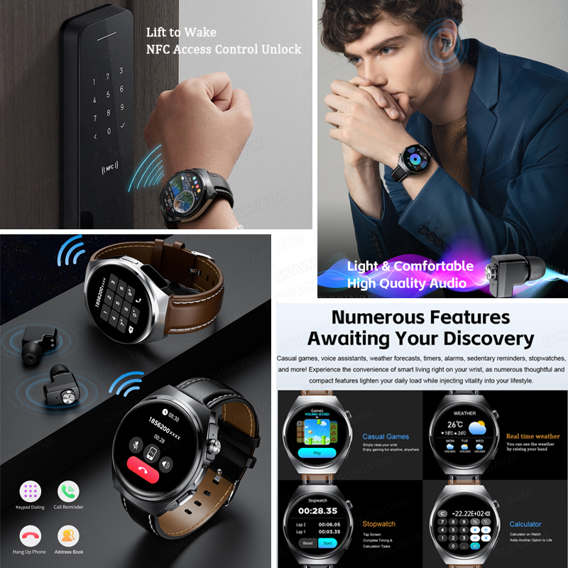 Smartwatch 2w1 z Słuchawkami d – Do Oxygen Meter recenzja i cena