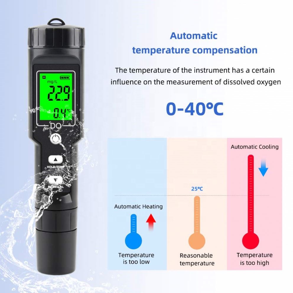 Przenośny detektor tlenu rozpu – Do Oxygen Meter recenzja i cena